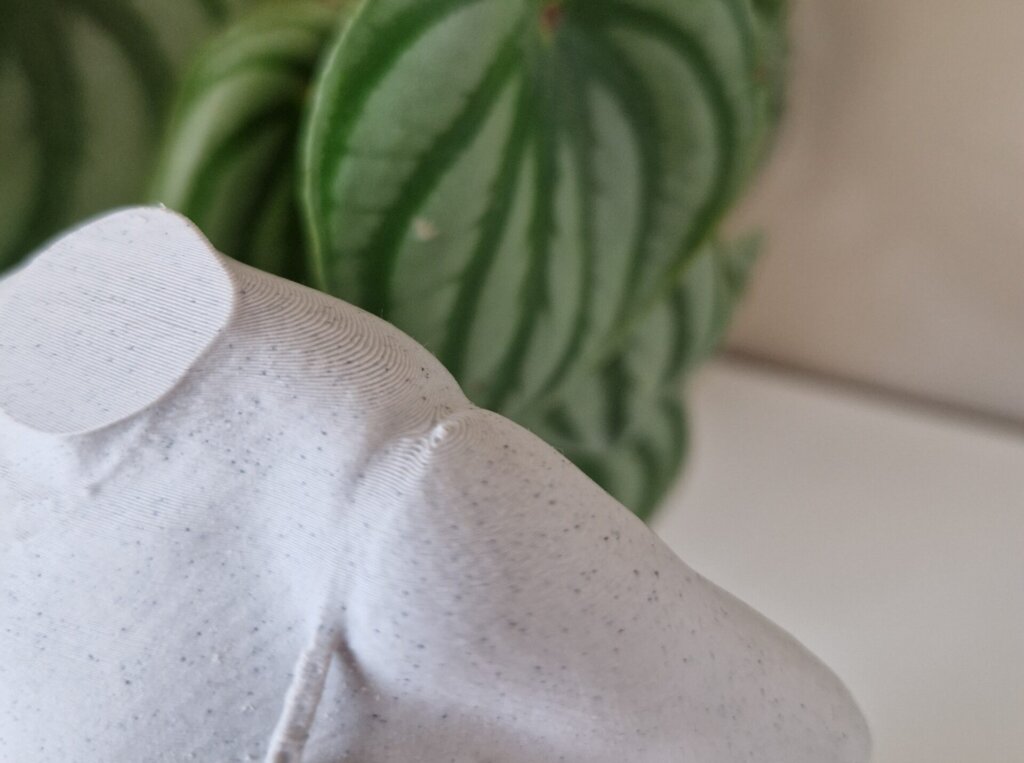 Detail van een 3D zwangerschapsbeeldje